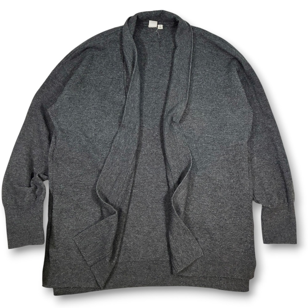 GAP Wool Alpacha Blend Open Front Cardigan‎ Sweater Women's XL Gray